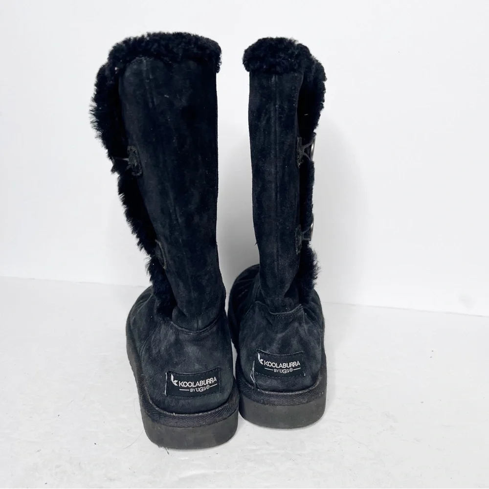 Koolaburra by Ugg Black Suede Winter Snow-boots Winter Size 7 Women’s